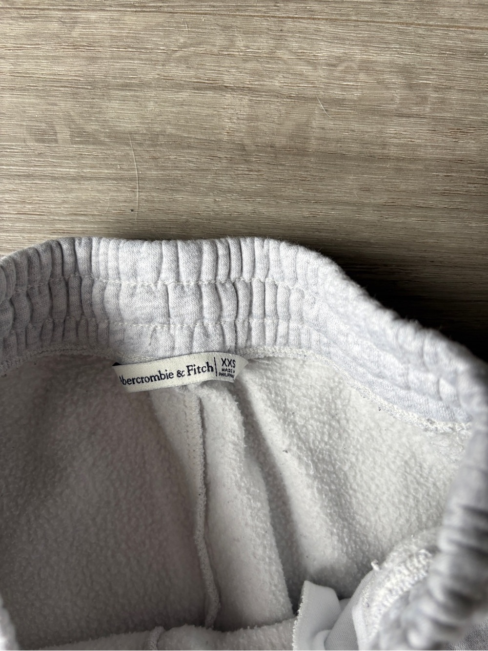 Abercrombie & Fitch Sunday Sweatpant Fleece Joggers Light Grey - Picture 9 of 11